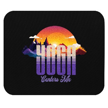 Discover Yoga Centers Me Mountain Sunset Mouse Pads