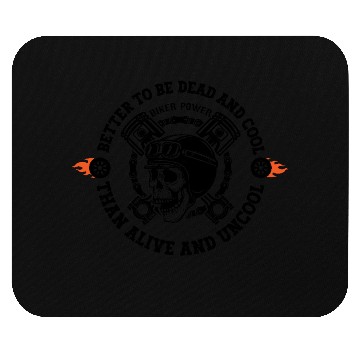 Discover SKELETON MOTORCYCLE DEAD AND COOL Mouse Pads