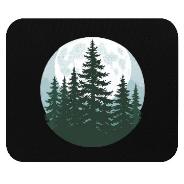 Discover Trees Wildlife Nature Forest Silhouette Mouse Pads