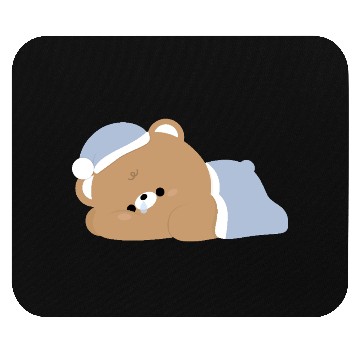 Discover Tired Brown Bear Mouse Pads