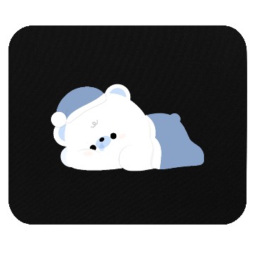 Discover Tired Polar Bear Mouse Pads
