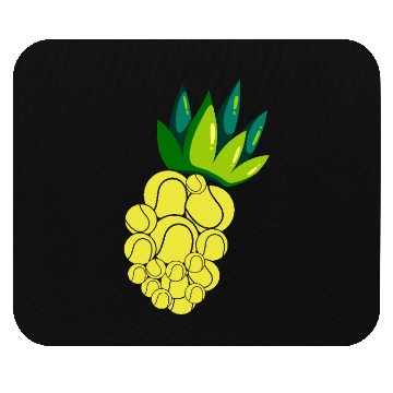 Discover Pineapple Tennis Vibes for Summer Fun Mouse Pads