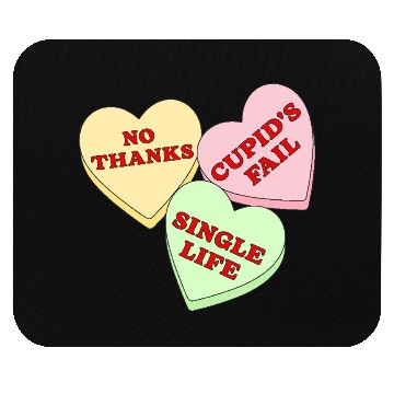 Discover Valentines Candy Hearts Mouse Pads
