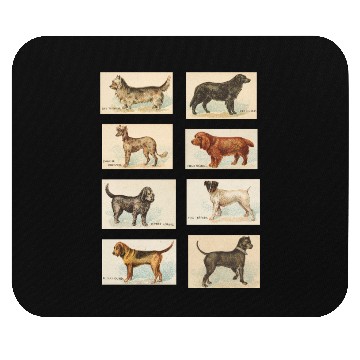 Discover Vintage Dog Illustration Collection Mouse Pads