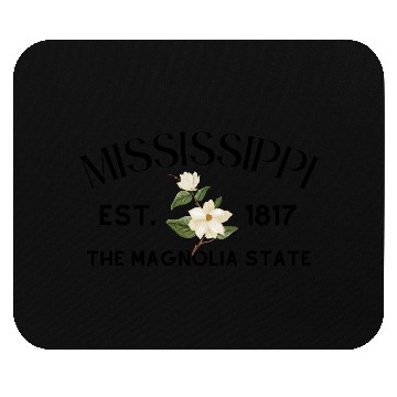 Discover Elegant White Blossom Botanical Design Mouse Pads