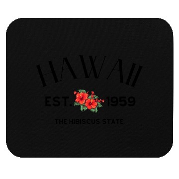 Discover Vivid Hibiscus Floral Pattern Mouse Pads
