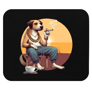 Discover The Gangster Dog Mouse Pads