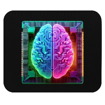 Discover AI Brain CPU Mouse Pads