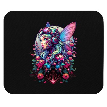 Discover Cyber Fairy Blossom Mouse Pads