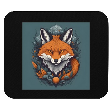 Discover Serene Fox in a Nature Scene Mouse Pads