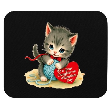 Discover Kitten To a Dear Valentine s Day Card Mouse Pads