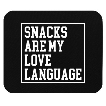 Discover Snacks Are My Love Language Retro Valentine Mouse Pads