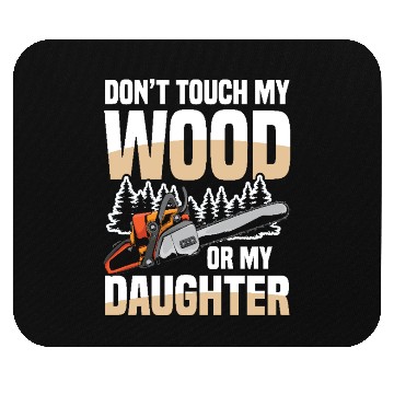 Discover Chainsaw Quote for a Forest worker woodcutter Mouse Pads