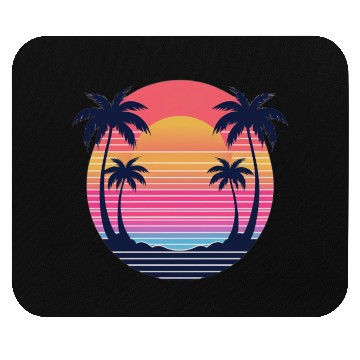 Discover Futuristic Sunset Mouse Pads