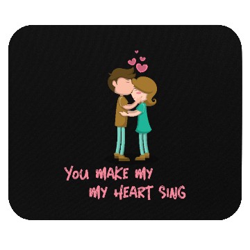 Discover You Make My Heart Sing Valentine’s Day Mouse Pads
