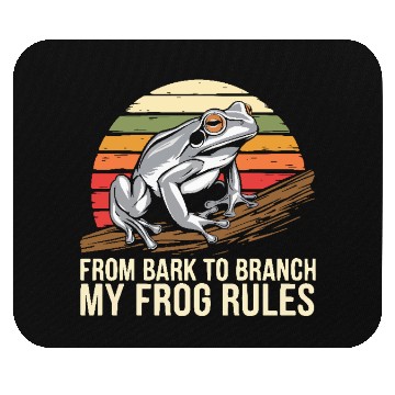 Discover Gray Tree Frog Lover Animal Amphibian Froggy Toad Mouse Pads
