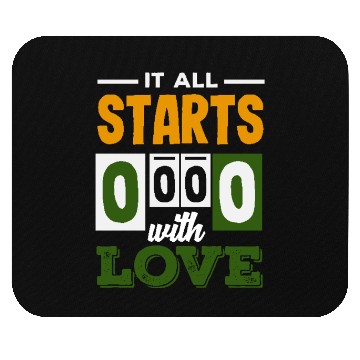 Discover Tennis It All Starts 0 0 0 With Love Mouse Pads