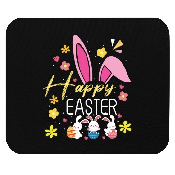 Discover Happy Easter Sayings Egg Bunny Mouse Pads