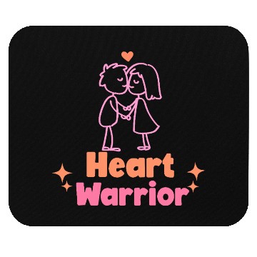 Discover Heart warrior, valentine Mouse Pads