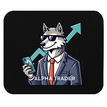 Discover alpha trader wolf Mouse Pads
