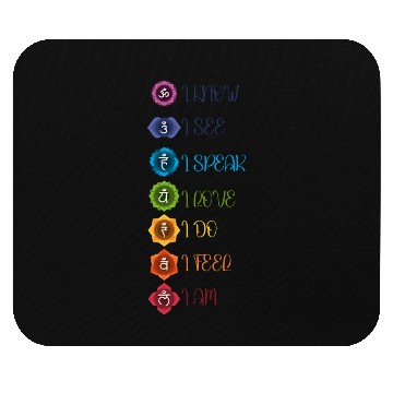 Discover Chakra Meditation Mandala Design Mouse Pads