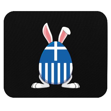 Discover Rabbit Bunny Greece Flag Greek Flag Mouse Pads