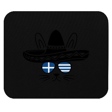 Discover Rabbit Bunny Easter Greece Flag Funny Easter Mouse Pads
