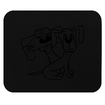 Discover 2 Dogs Looking Funny Funny Silly Sitting Cool Team Mouse Pads