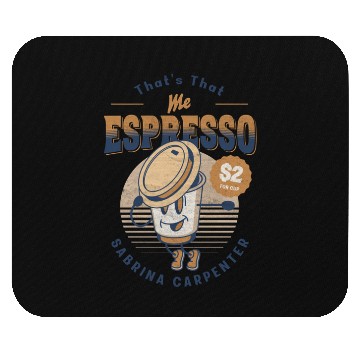 Discover Coffee Cup Comics Mascot Espresso drink Mouse Pads