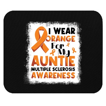 Discover For Aunt Multiple Sclerosis Awareness Month Orange Mouse Pads