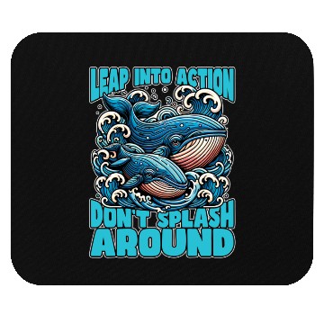 Discover Whale Watching Leap Into Action Marine Biologist Mouse Pads