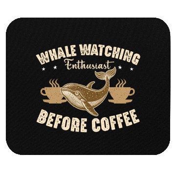 Discover Whale Watching Enthusiast Before Sailing Coffee Mouse Pads