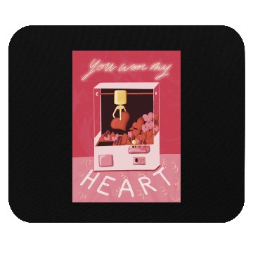 Discover Retro Valentine Claw Machine You Won My Heart Mouse Pads
