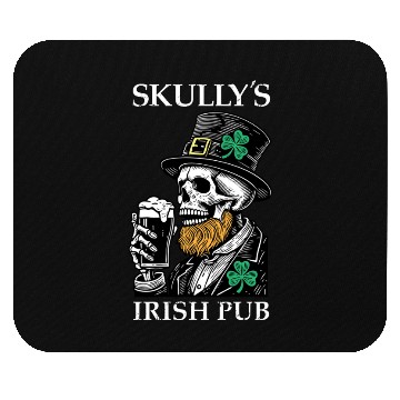 Discover Skully's Irish Pub Skull St. Patrick's Day 2025 Sh Mouse Pads