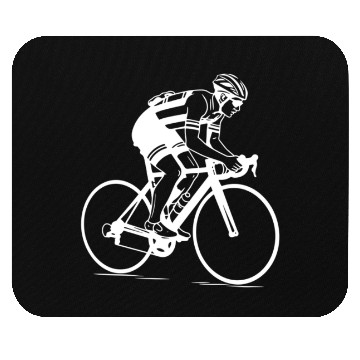 Discover Cycling Boy Drawing Mouse Pads