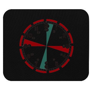 Discover Ship's Radio Room Clock Mouse Pads