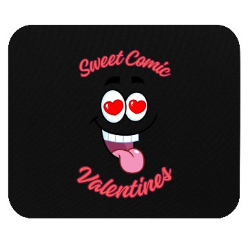 Discover Sweet Comic Valentines Mouse Pads