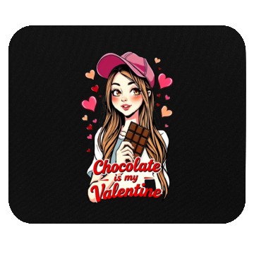 Discover Chocolate - is my Valentine Mouse Pads