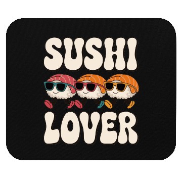 Discover Sushi Lover Asian Food Gift Mouse Pads
