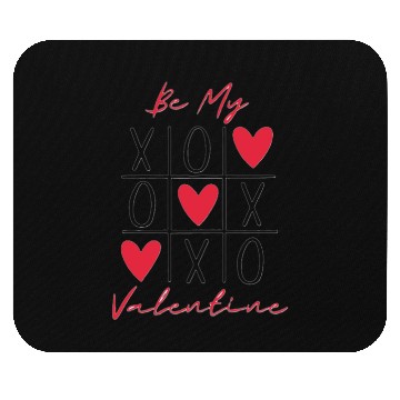 Discover Be My Valentine Tic Tac Toe Mouse Pads