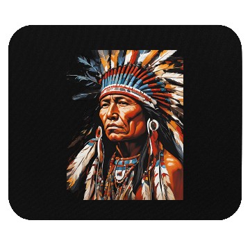 Discover Native American Chief Mouse Pads