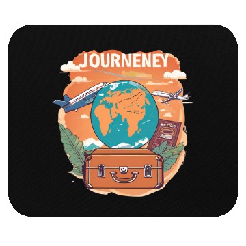 Discover Explore The World Travel Lover Design Mouse Pads