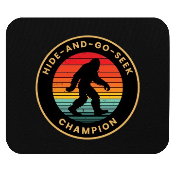 Discover Bigfoot hide and seek Mouse Pads