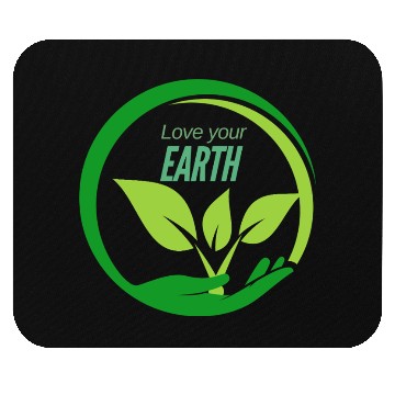 Discover love your earth sustainability Mouse Pads