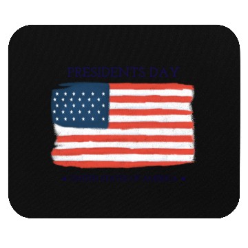 Discover US flag.Presidents Day Mouse Pads