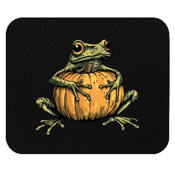 Discover Pumpkin Frog Frog Pumpkin Mouse Pads