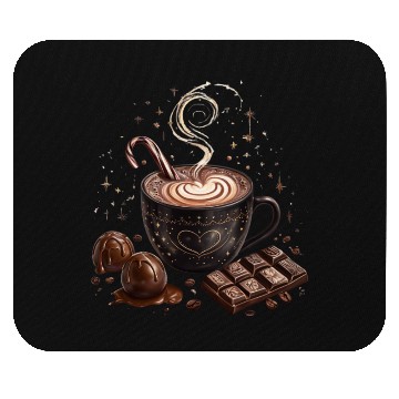 Discover Cozy Hot Chocolate with Sweet Treats Mouse Pads