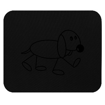 Discover Dog Stickman Goes Sweet Cute Walking Comic Drawing Mouse Pads