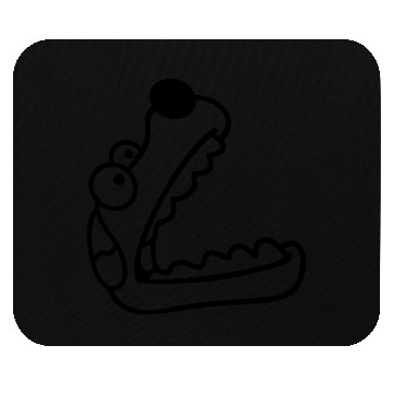 Discover Dog Big Mouth Snout Hunger Looks Up Greedy Eating Mouse Pads