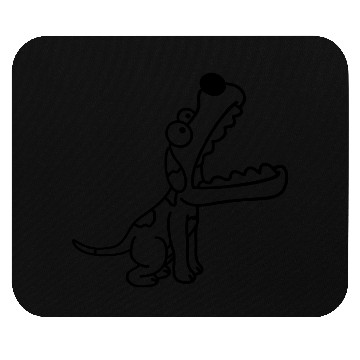 Discover Dog Big Mouth Snout Hunger Looks Up Greedy Eating Mouse Pads